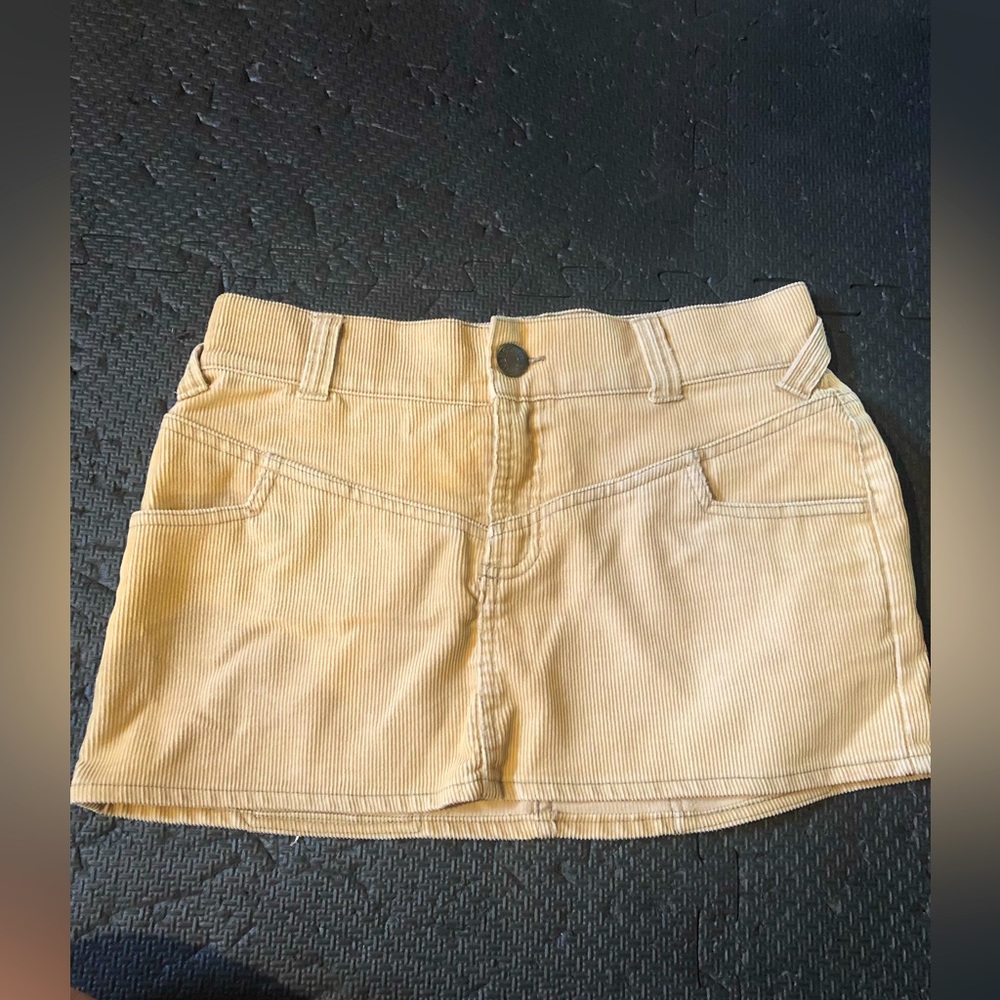 Corduroy miniskirt